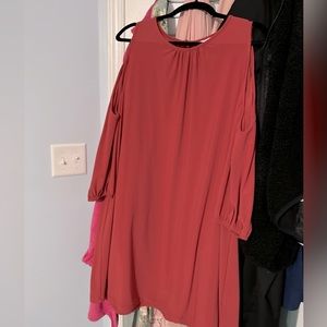 NY & Co Rust Shift Dress